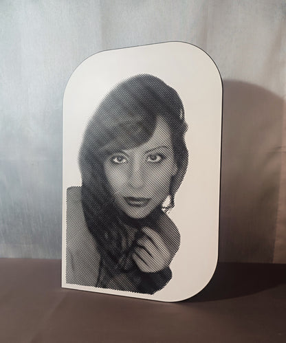 Quadro inciso in bianco e nero, personalizzato. Idea regalo UNICA.