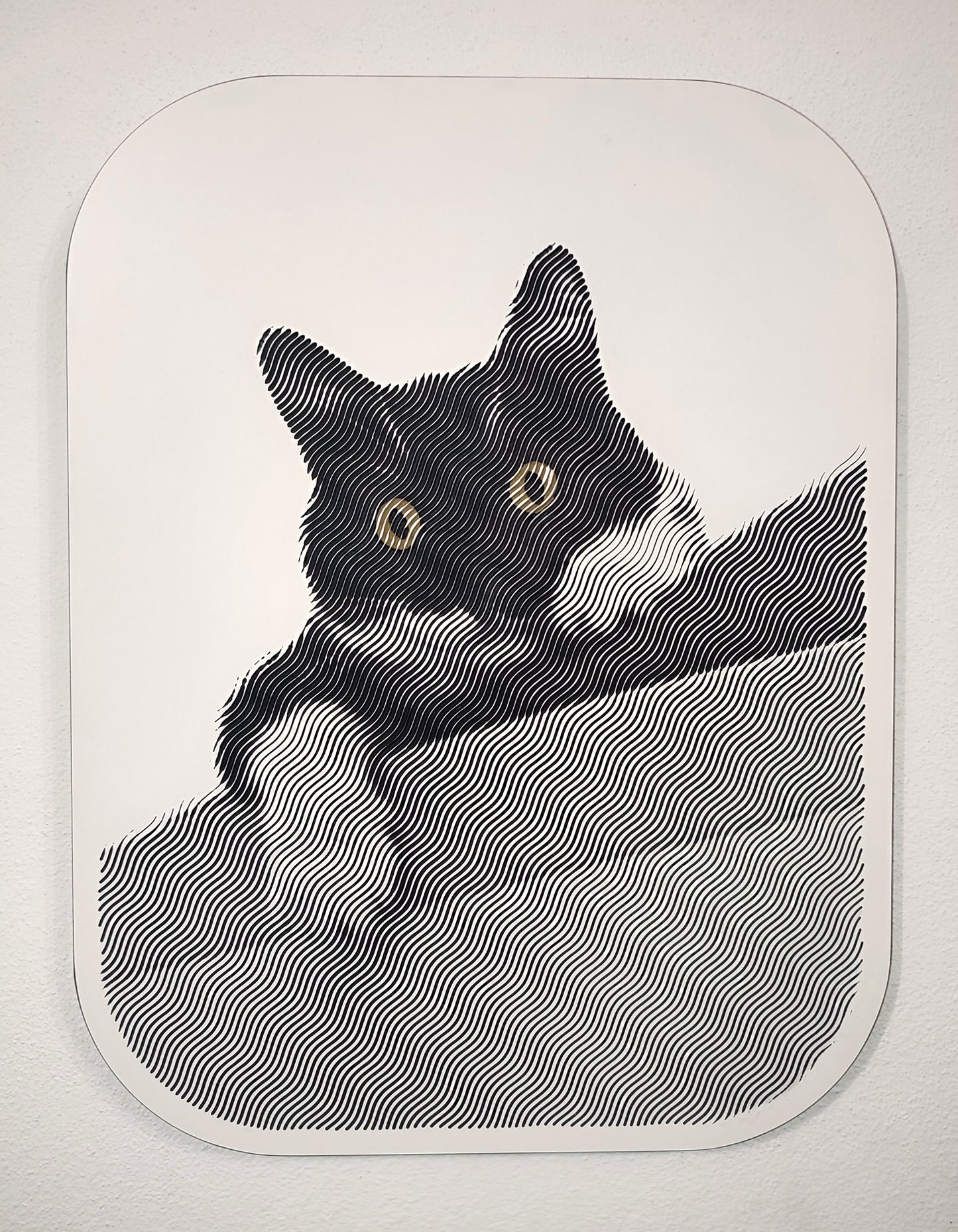 Quadro inciso in bianco e nero, personalizzato. Idea regalo UNICA.