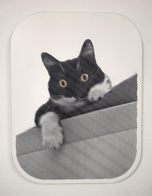 Quadro inciso in bianco e nero, personalizzato. Idea regalo UNICA.