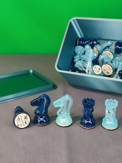 Scacchiera e set di pedine personalizzato