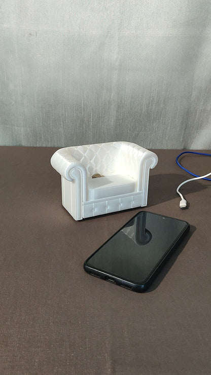 Simpatico divanetto portacellulare da tavolo