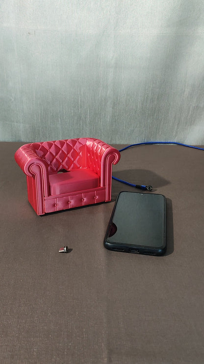 Simpatico divanetto portacellulare da tavolo